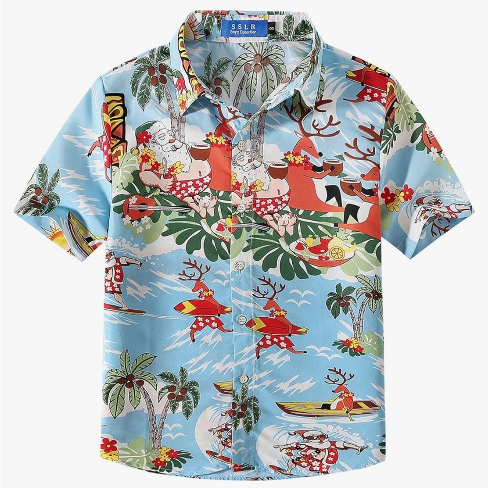 SSLR Hawaiian Christmas Shirt